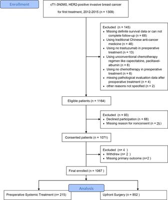 Preoperative Systemic Therapy Versus Upfront Surgery in HER2-Positive Breast Cancer in the Real World